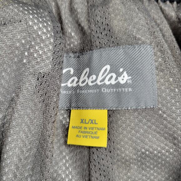 Cabelas Mens Rain Pants XL Black Lightweight Nylon Packable Outdoor Trail Hiking - Picture 2 of 12